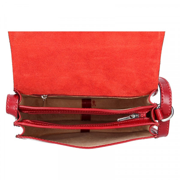 Dámska crosbody kabelka Delami Leona - červená