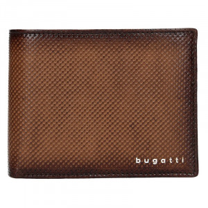 Pánska kožená peňaženka Bugatti Quiddo - hnedá
