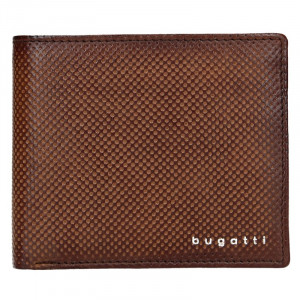 Pánska kožená peňaženka Bugatti Unbert - hnedá