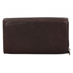 Dámska kožená peňaženka SendiDesign Alena - tmavo hnedá