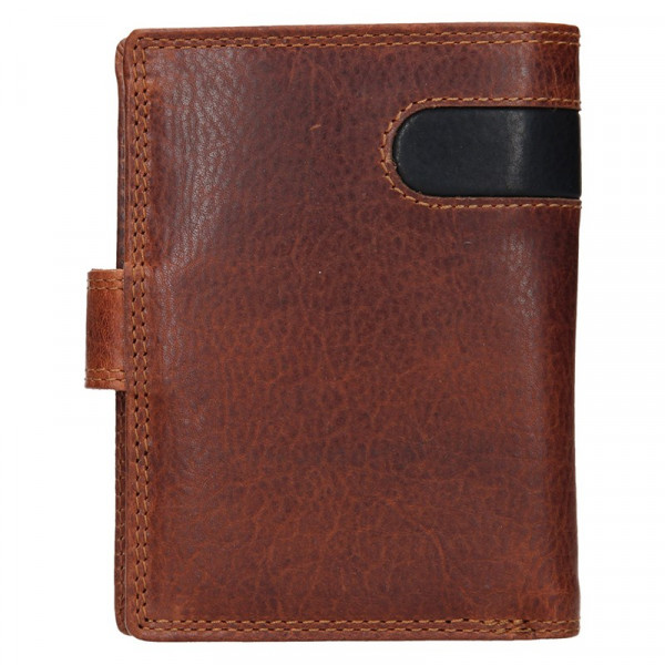 Pánska kožená peňaženka SendiDesign Sebastian - hnedo-čierna