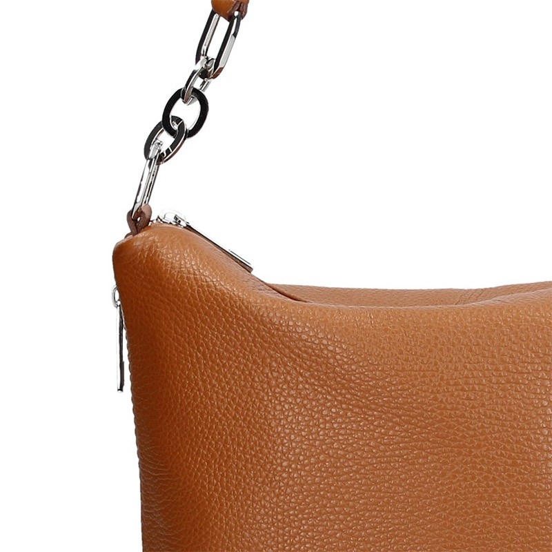 Dámska kožená kabelka Facebag Dana - hnedá.