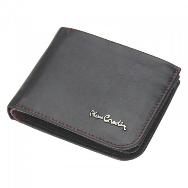 Pánska kožená peňaženka Pierre Cardin Rikke - čierno-červená