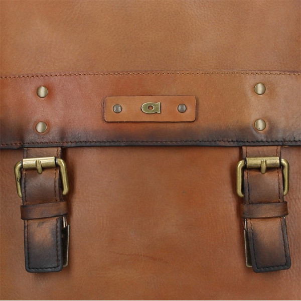 Pánsky kožený batoh Daag Boels - hnedá