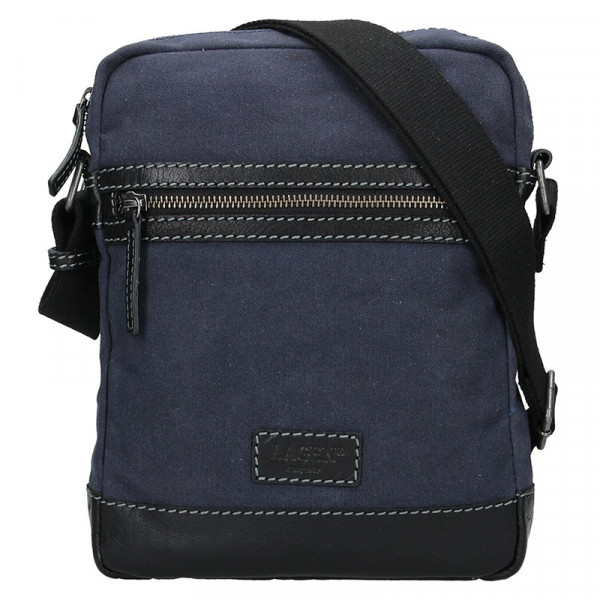 Pánska taška cez rameno Lagen Bill - modro-čierna