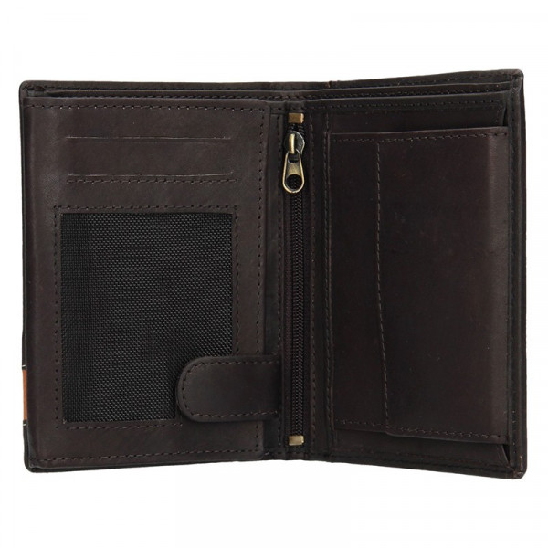 Pánska kožená peňaženka Diviley Marco - hnedá