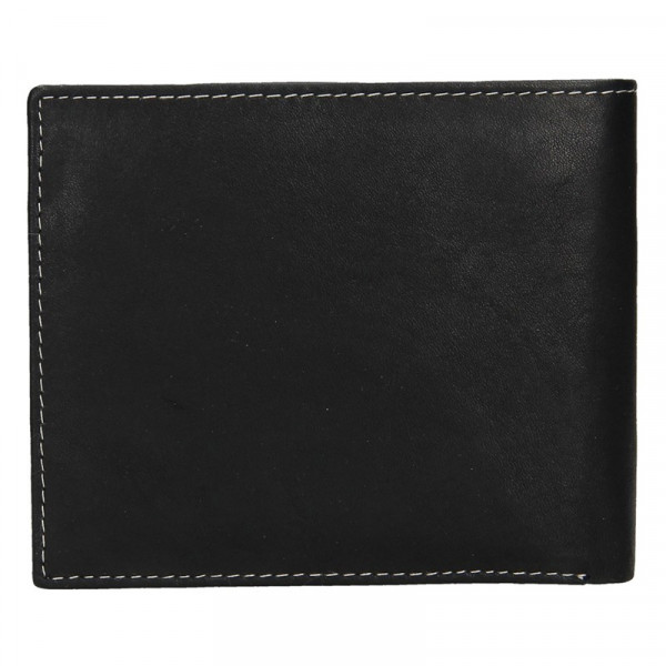 Pánska kožená peňaženka Diviley Fabilou - čierna