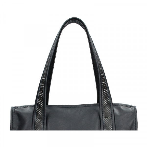 Dámska kožená kabelka Facebag Elma - čierna