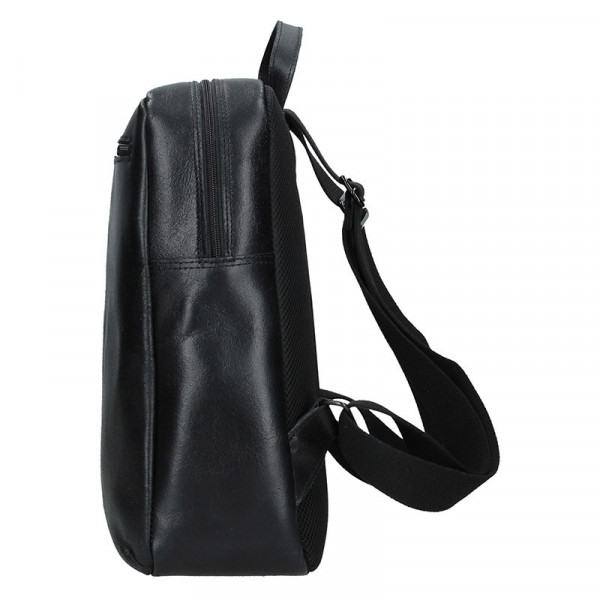Pánsky kožený batoh Daag Sanco - čierna