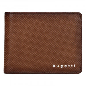 Pánska kožená peňaženka Bugatti Unbert - hnedá