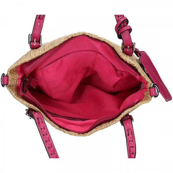 Dámska kabelka Sisley Noemi - béžovo-fialová