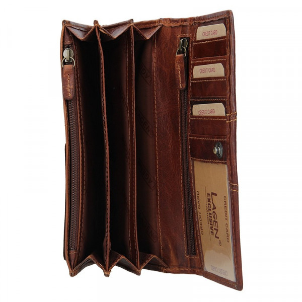 Dámska peňaženka Lagen Kalisto - hnedá