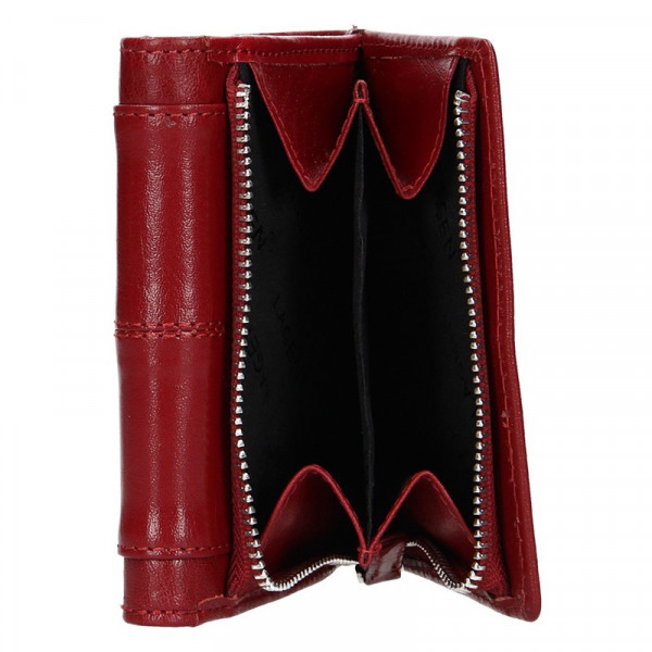 Dámska kožená peňaženka Lagen Neami - červená