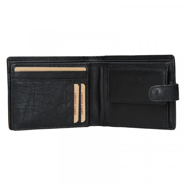 Pánska kožená peňaženka Lagen Zdeno - čierna