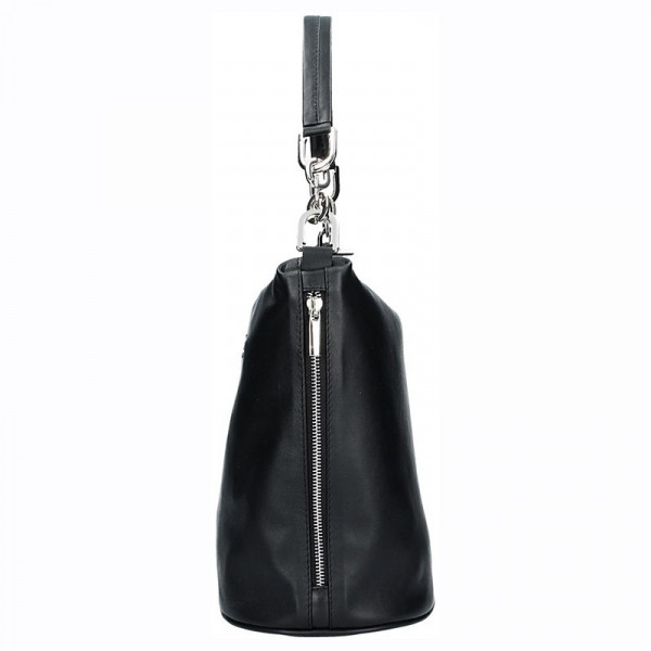 Dámska kožená kabelka Facebag Dana - čierna
