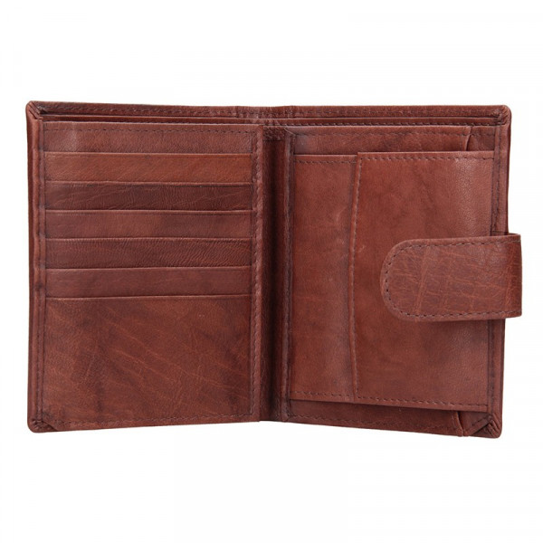 Pánska kožená peňaženka Lagen Katini - hnedá
