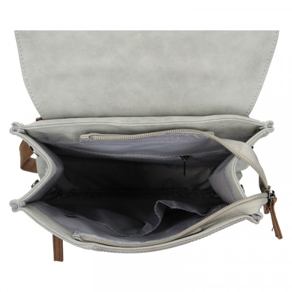 Moderný dámsky batoh Beagles - šedá