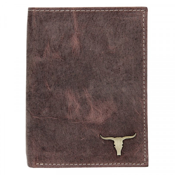Pánska kožená peňaženka Wild Buffalo Tomas - hnedá