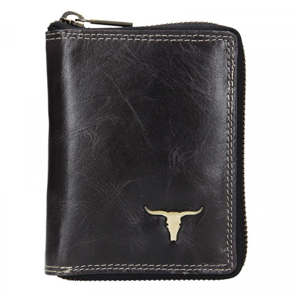Pánska kožená peňaženka Wild Buffalo Petro - čierna