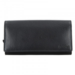 Čašnícka kožená peňaženka Lagen Menolo - čierna
