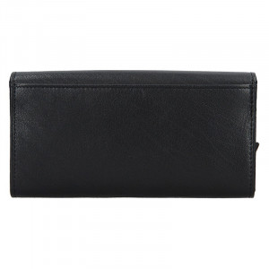 Čašnícka kožená peňaženka Lagen Menolo - čierna