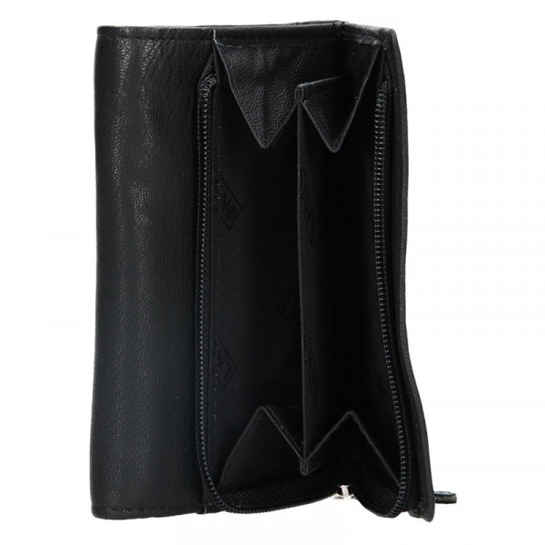 Dámska kožená peňaženka Lagen Leonas - čierna