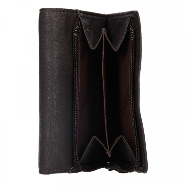 Dámska kožená peňaženka Lagen Leonas - hnedá
