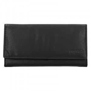 Dámska kožená peňaženka Lagen Argenta - čierná