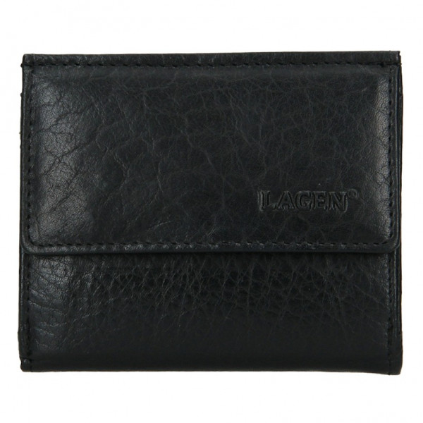 Pánska kožená slim peňaženka Lagen Jonatan - čierna