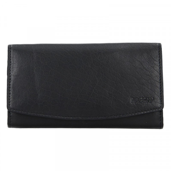 Dámska kožená peňaženka Lagen Ninnas - čierna