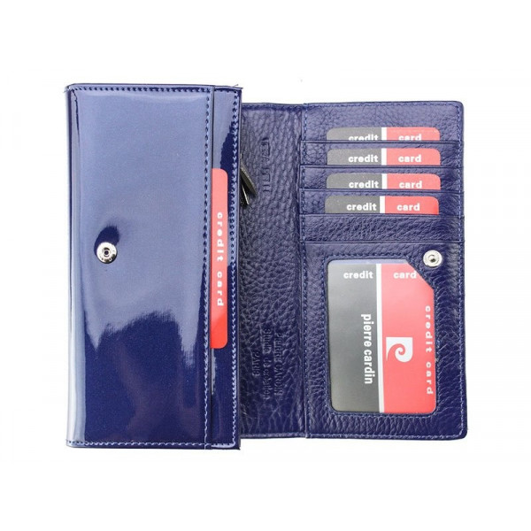 Dámska kožená peňaženka Pierre Cardin Alenas - tmavo červená