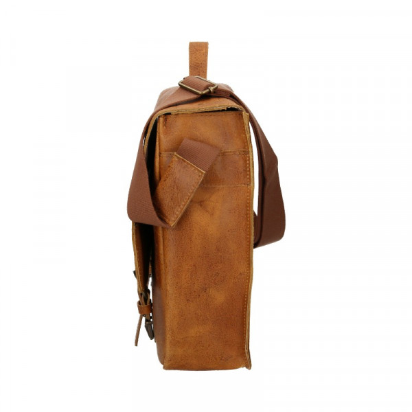 Pánska kožená taška Daag Woody - svetlo hnedá