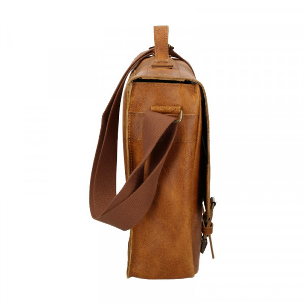 Pánska kožená taška Daag Woody - svetlo hnedá