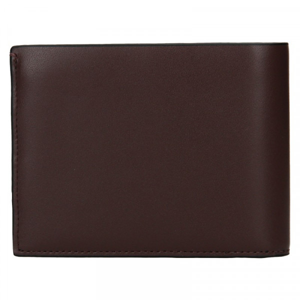 Pánska kožená peňaženka Calvin Klein Ferian - tmavo hnedá