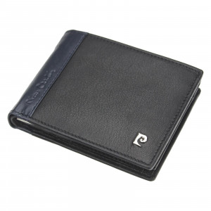 Pánska kožená peňaženka Pierre Cardin Viléms - modro-čierná
