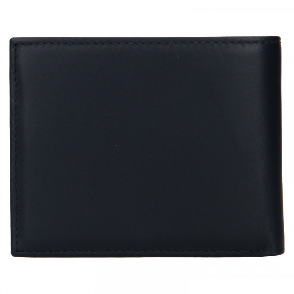 Pánska kožená peňaženka Tommy Hilfiger Wulf - tmavo modrá