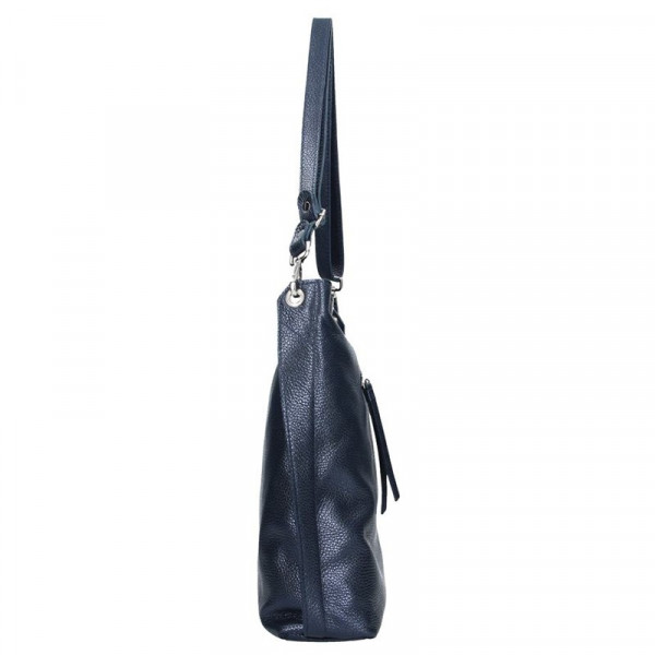 Dámska kožená kabelka Facebag Fiona - modrá