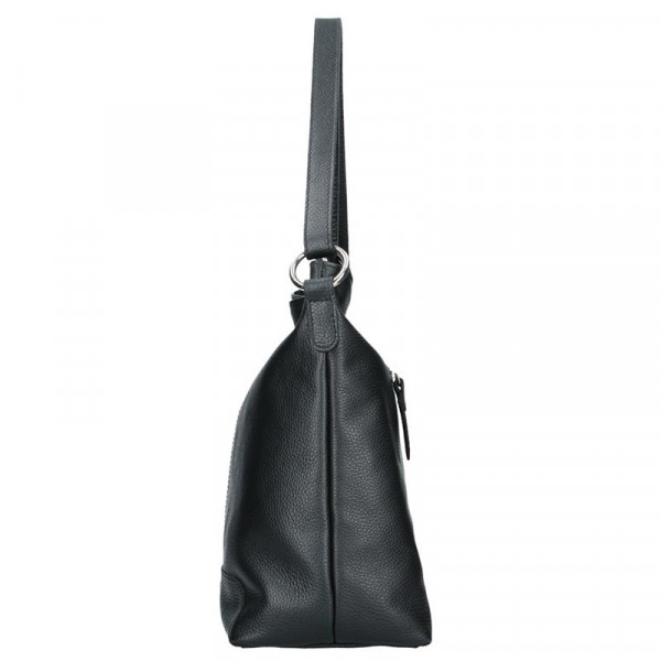 Dámska kožená kabelka Facebag Rachel - čierna