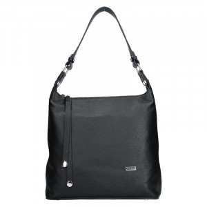 Dámska kožená kabelka Facebag Fionna - čierna