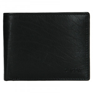 Pánska kožená peňaženka Lagen Kall - čierna