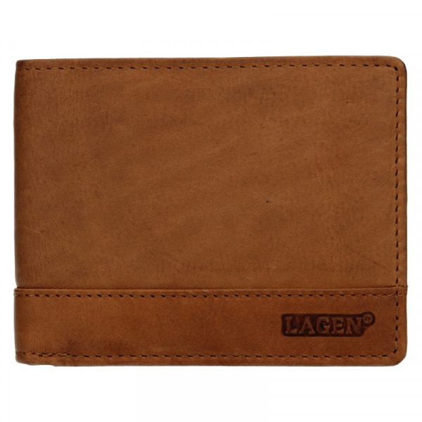 Pánska kožená peňaženka Lagen Pavelo - hnedá