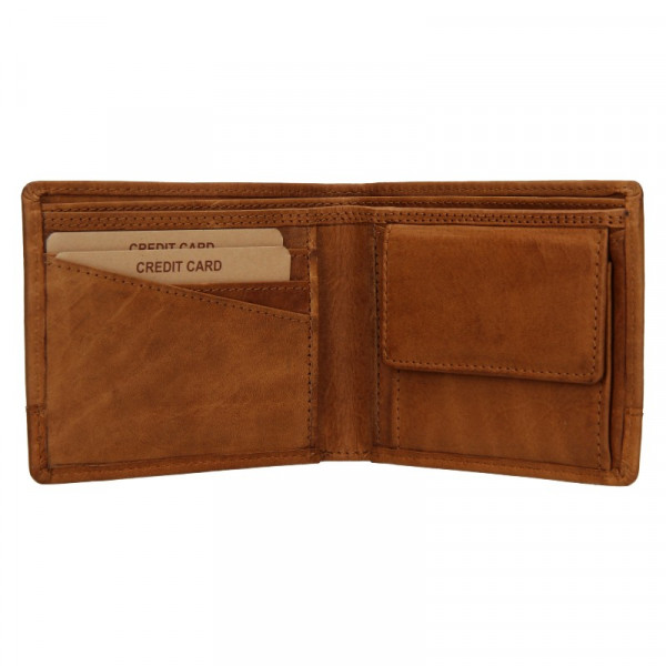 Pánska kožená peňaženka Lagen Pavelo - hnedá