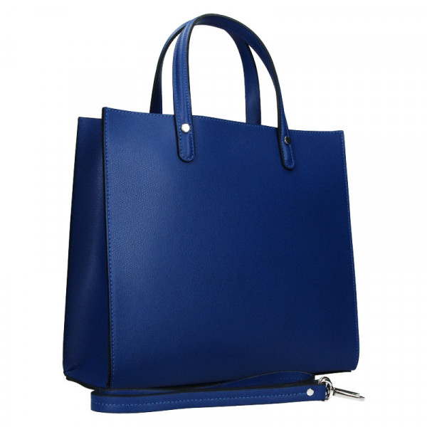 Dámska kožená kabelka Unidax Monarch - modrá