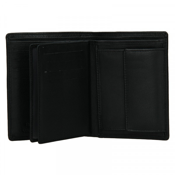 Pánska kožená peňaženka SendiDesign Paul - čierna