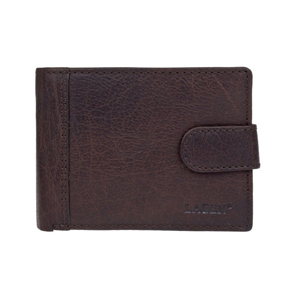 Pánska kožená peňaženka Lagen Prean - tmavo hnedá