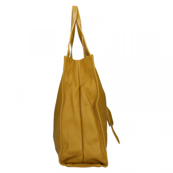 Dámska kožená kabelka Marina Galanti Apolena - žltá