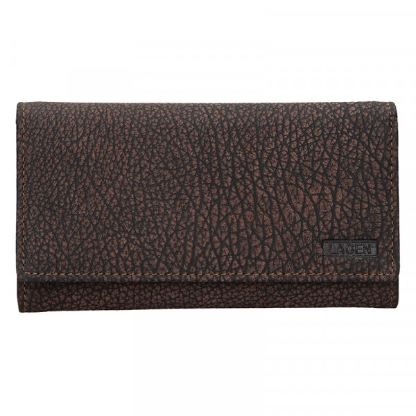 Dámska kožená peňaženka Lagen Lussy - hnedá