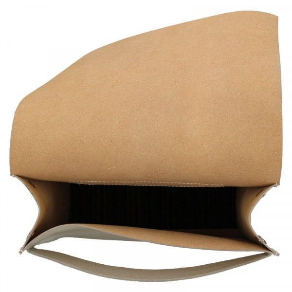 Dámsky kožený batoh Facebag Apolens - béžová