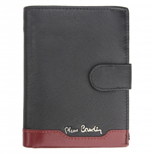Pánska kožená peňaženka Pierre Cardin Ferenca - červeno-čierná