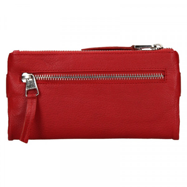 Dámska kožená peňaženka Lagen Monica - červená